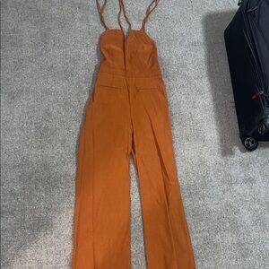 Maeve by Anthropologie Terracotta Jumpsuit, “The Colette”